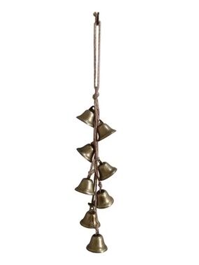 Hanging Brass Yule Bells
